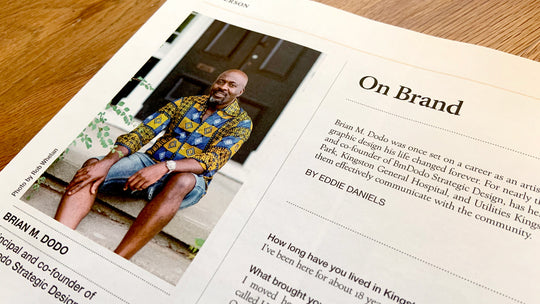 Brian Dodo featured in Kingston Life Magazine
